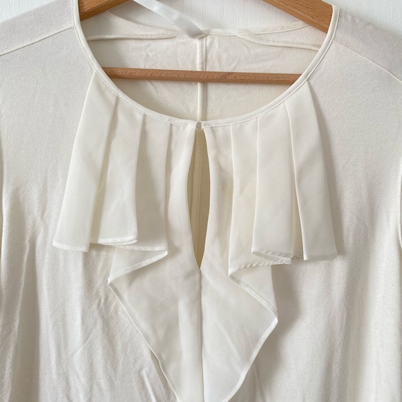 NWT Karen Millen off-white blouse, sheer sleeves - Picture 2 of 6